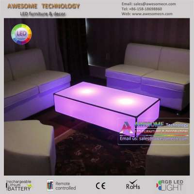 plexiglass coffee table for night club (TA120)