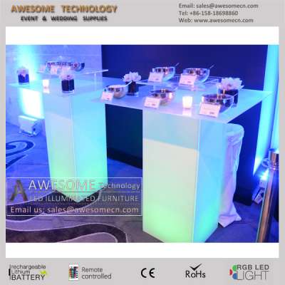 outdoor event table led illuminated highboy cocktail table (TA110A)