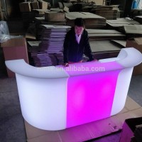 mobile outdoor nightclub portable coffee bar counter with led light